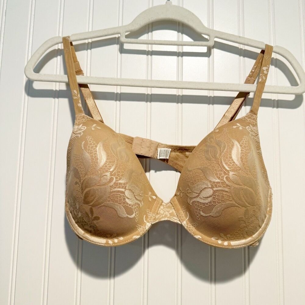 Wacoal Beige Floral Underwire Bra 36C - Picture 1 of 4